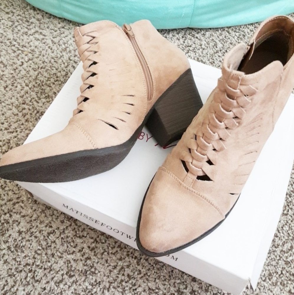 Tan ankle boots